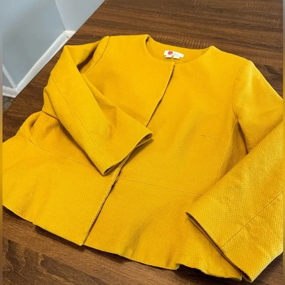 Boden Yellow Blazer Jacket 16/18 - Picture 3 of 9
